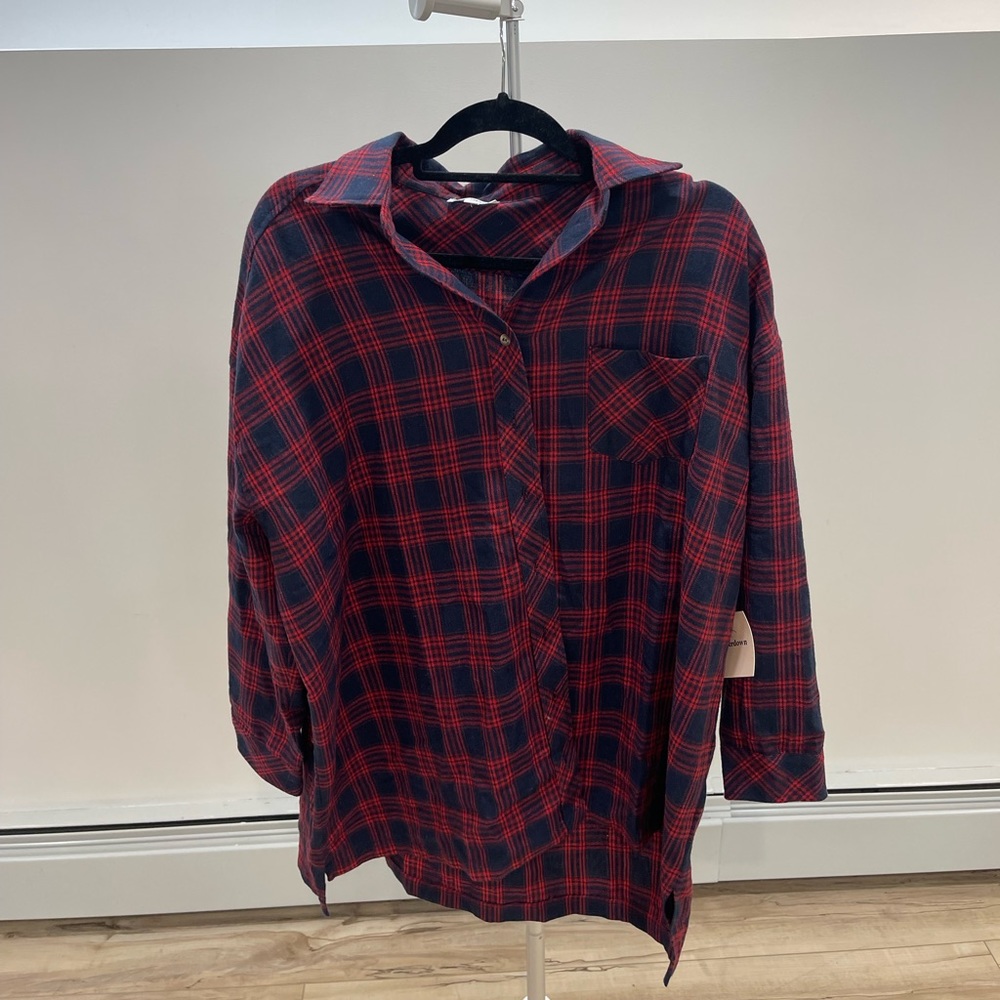 superdown oversized button down